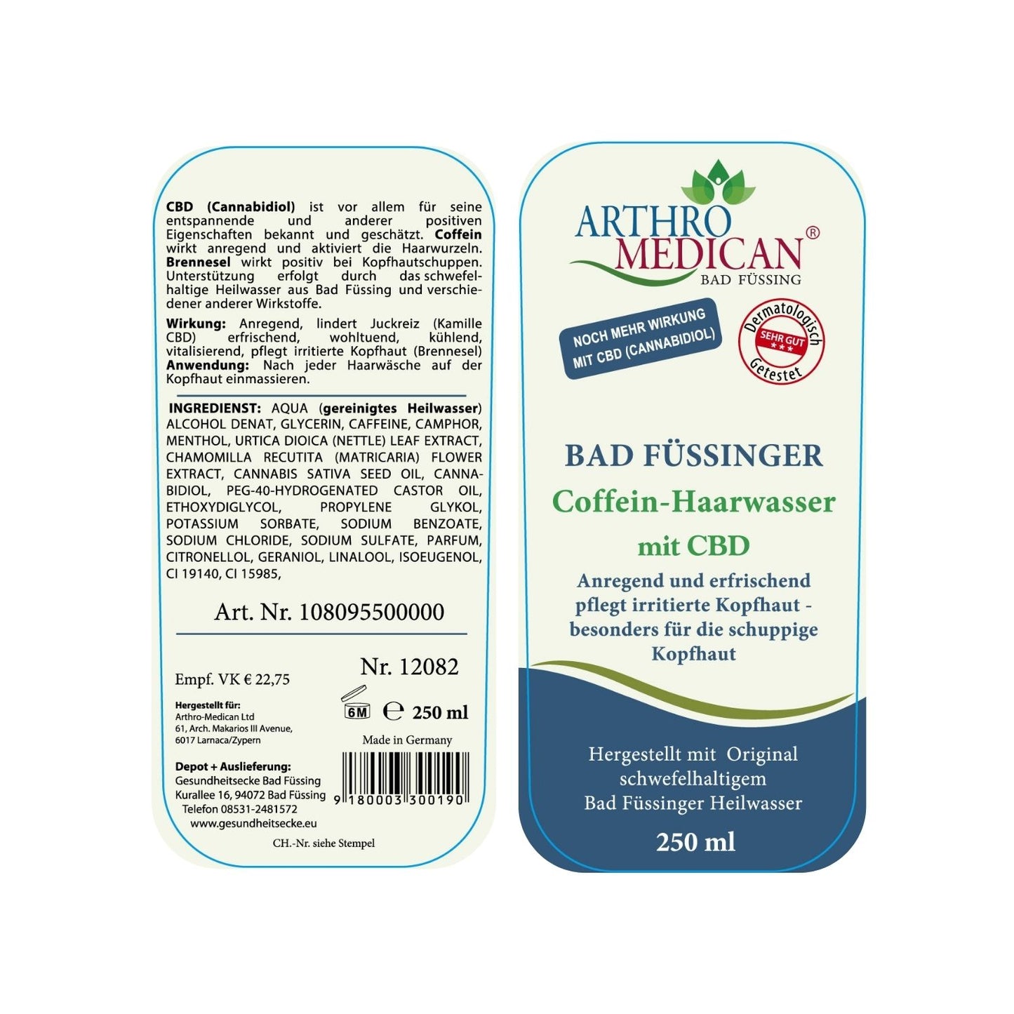 CBD Coffein-Haarwasser