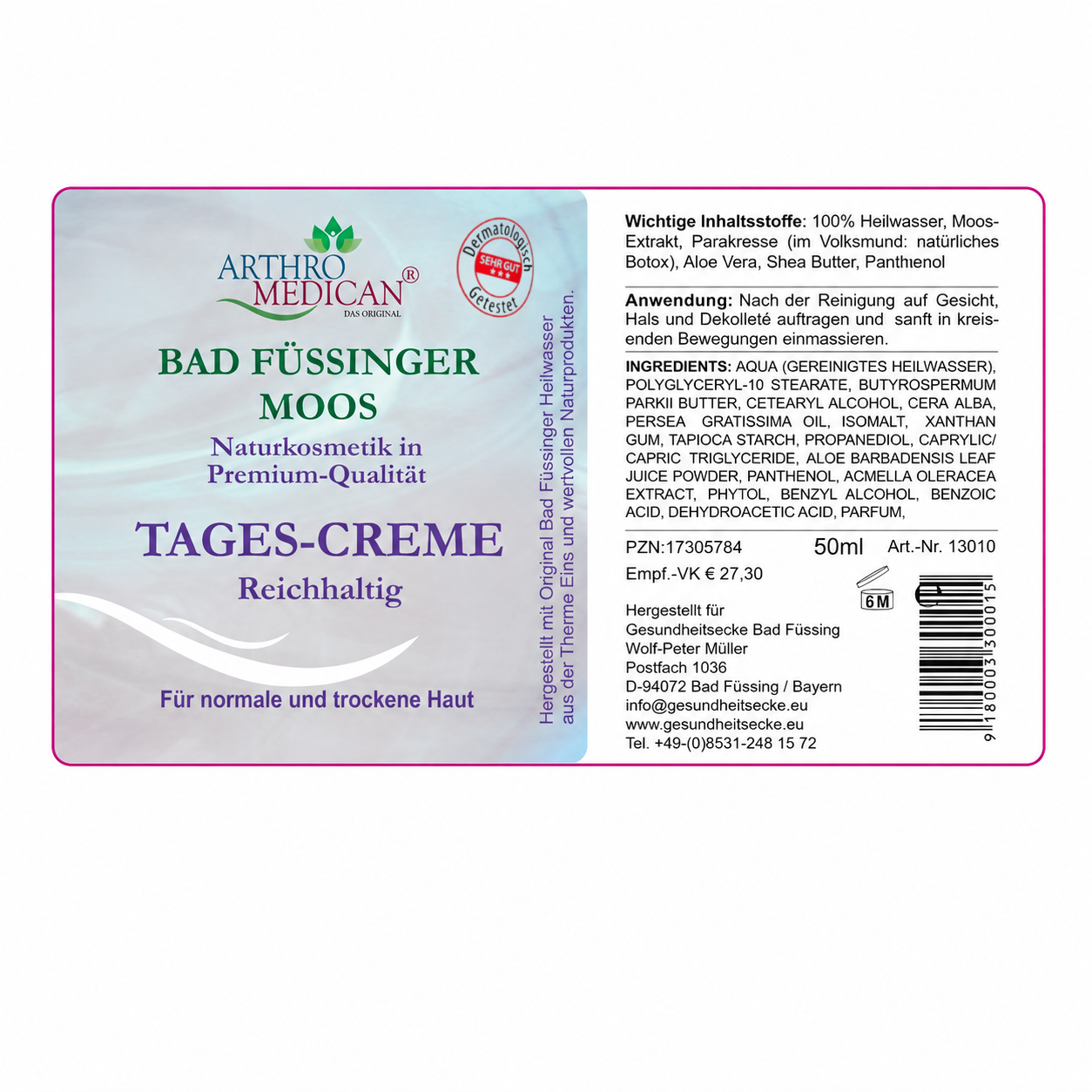 Moos Tagescreme - GRATIS IM SET