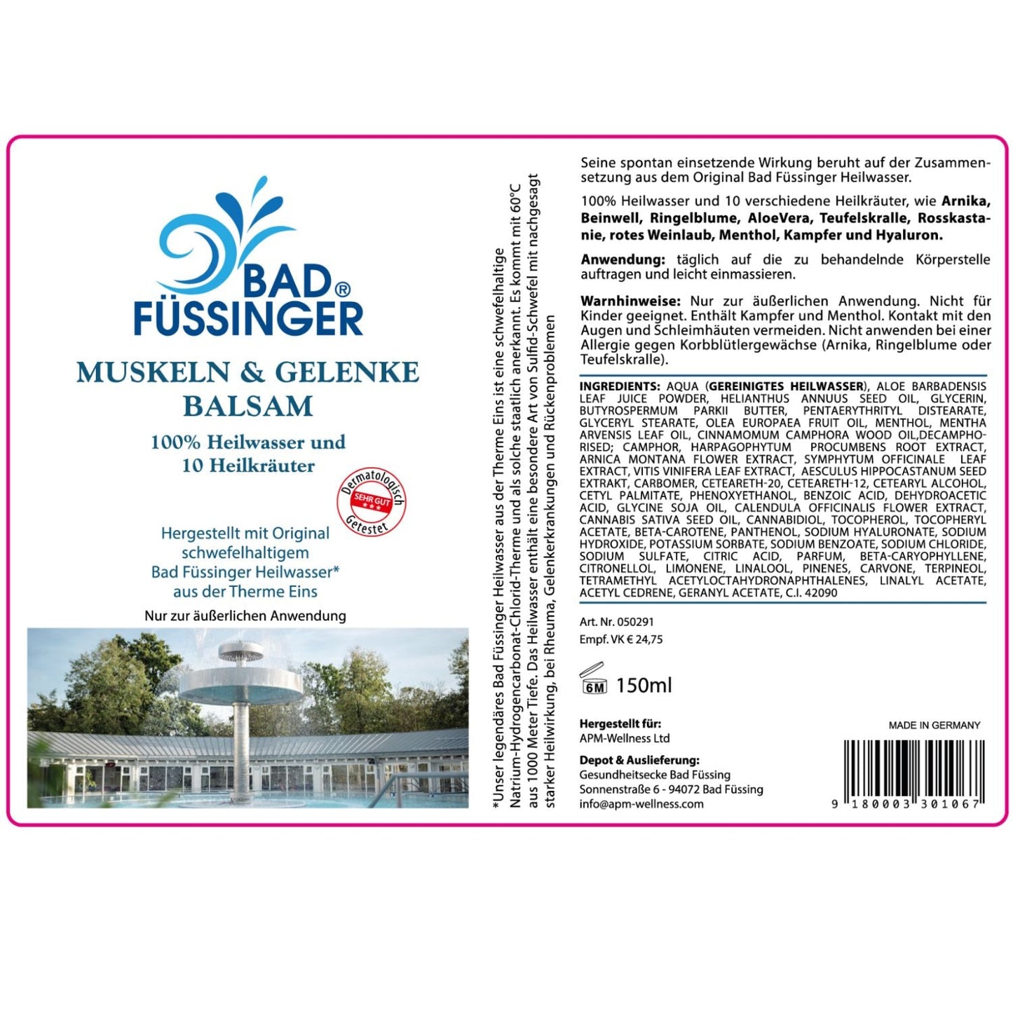 Bad Füssinger Muskel- und Gelenk-Balsam