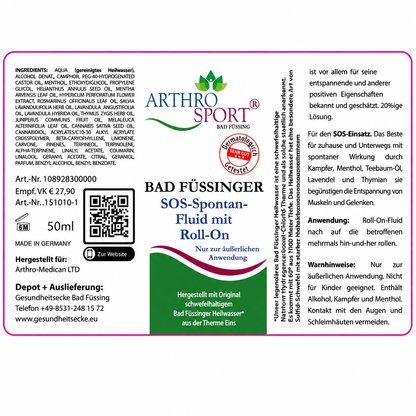 SOS-SPONTAN-FLUID Roll-On - Schmerzbefreiende Soforthilfe  -  NIMM ZWEI 20% Rabatt
