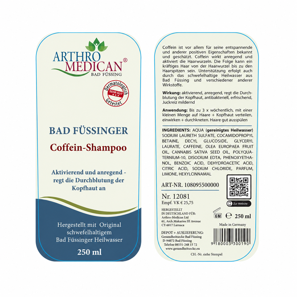 Coffein Shampoo - NIMM DREI gemischt 25% Rabatt