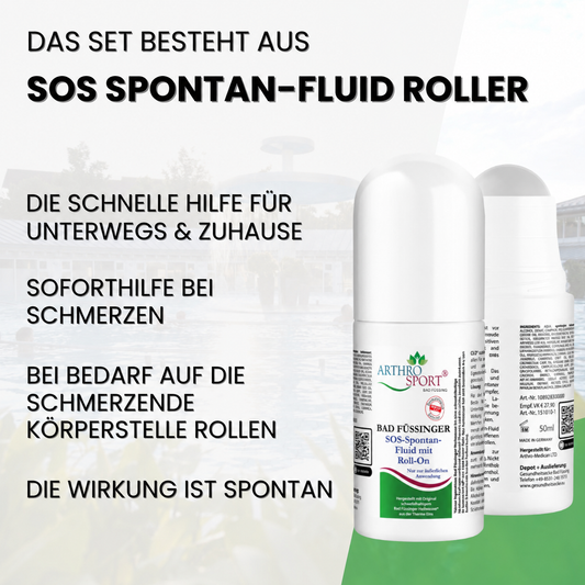 SOS-SPONTAN-FLUID Roll-On - Schmerzbefreiende Soforthilfe  -  NIMM ZWEI 20% Rabatt