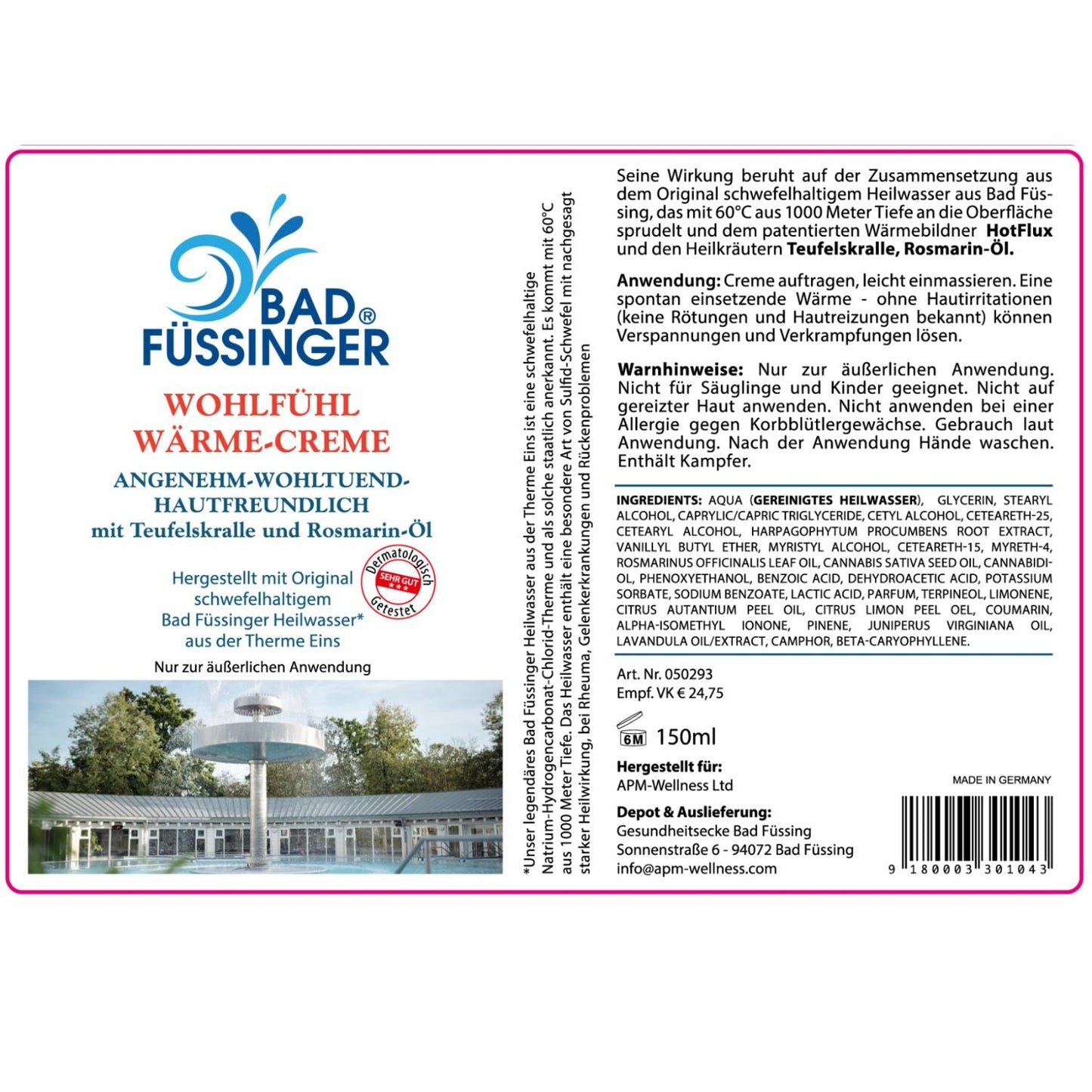 Wohlfühl Wärme Creme