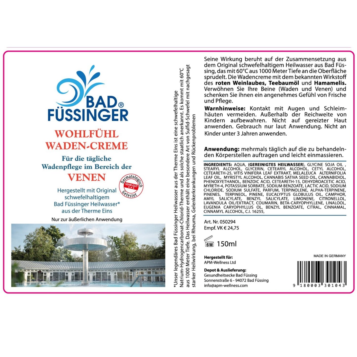 Wohlfühl Waden Creme